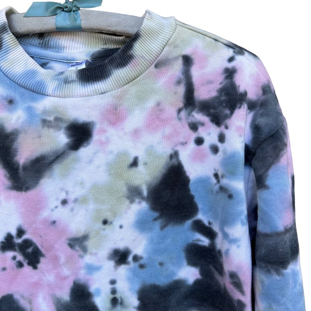 90 Degree by Reflex Tie Dye Crop Sweatshirt Size S - Picture 3 of 12